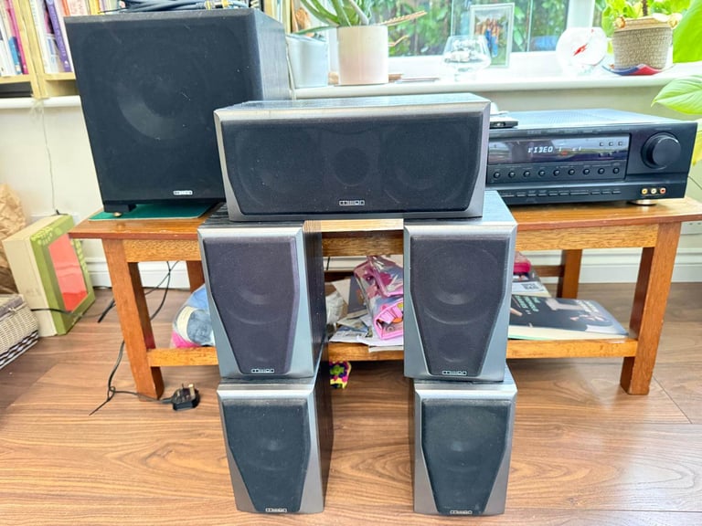 AV amp and 6 Mission speakers 