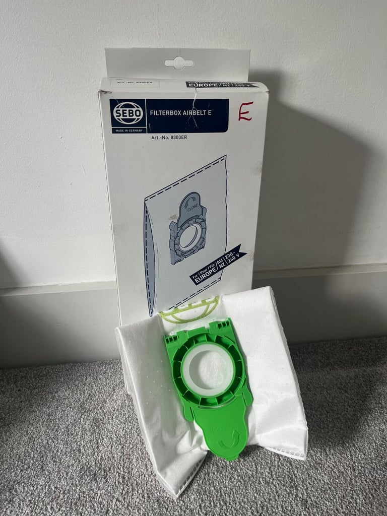 Bags for Sebo Airbelt E vacuum cleaners - five bags