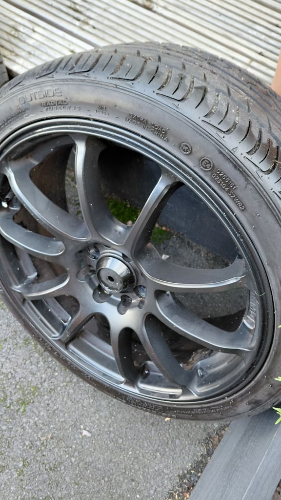 17 Inch Motor Rismo Alloy Wheels and Tyres 4 x 100 but multifit
