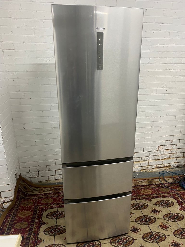 FREE DELIVERY Haier Stainless Steel 3Doors Frost Free Fridge Freezer For Sale