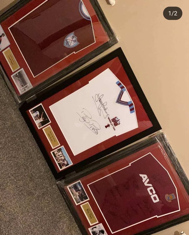 image for West Ham Signed Shirts