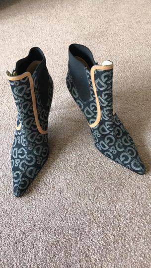 Dolce & Gabbana Grey/Black Ankle Boots size 4