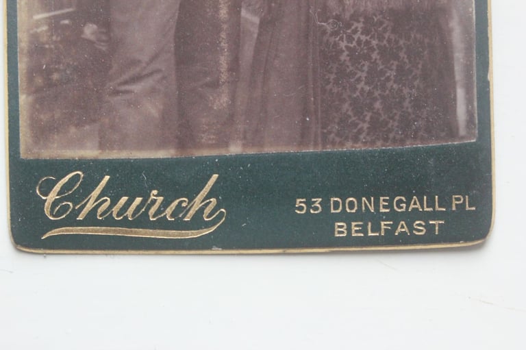 2 Victorian photograph CDV's albums lot of Belfast photographers