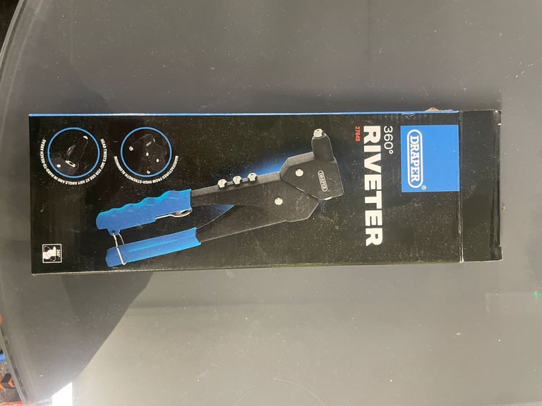 Draper Expert 360° Riveter – Heavy Duty Rotating Head Rivet Gun for Metal, Repairs & DIY Projects