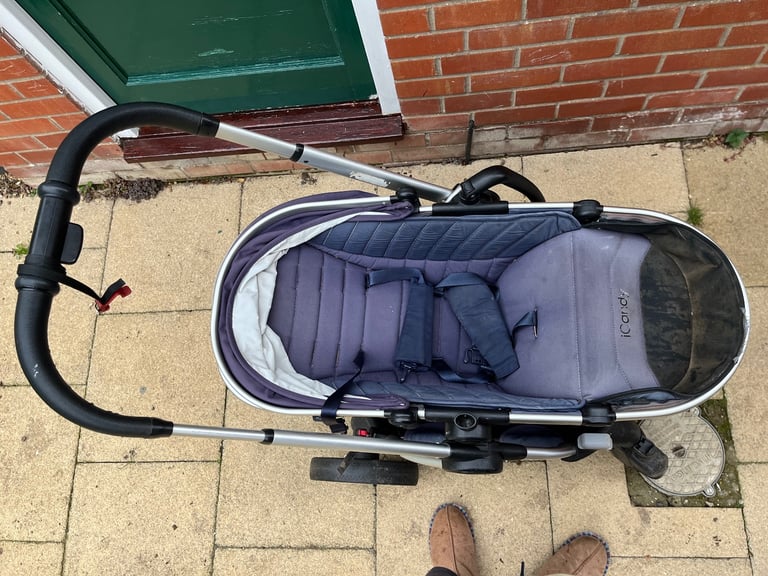 Double pushchair and cot carrier