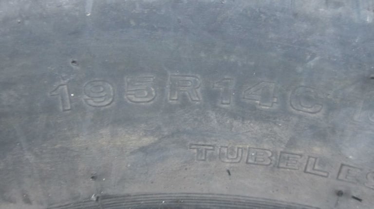 Various selection of car tyres