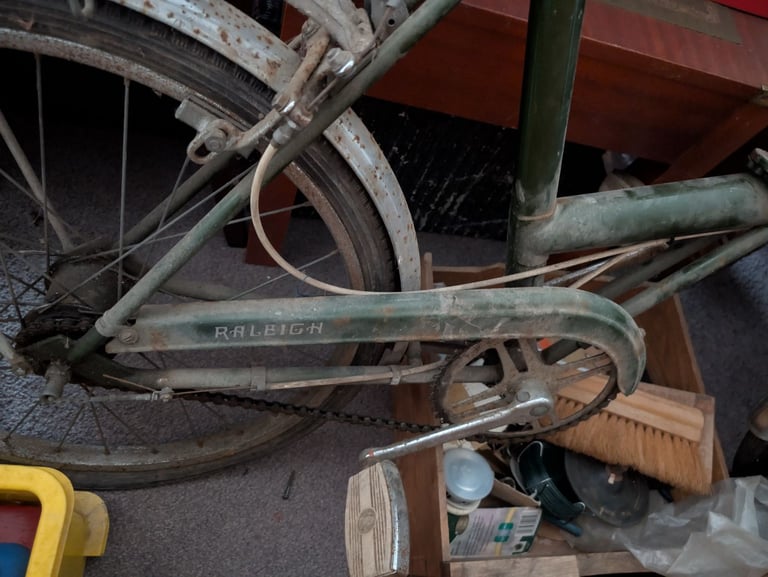 Vintage Raleigh Stowaway folding bicycle bike for restoration 