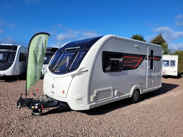 image for Sterling Elite 480 2016 Single Axle 2 Berth - Air Con, Solar Panel, AL-KO ATC