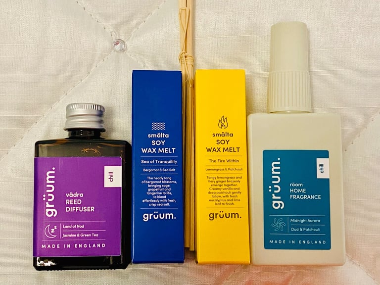 Gruum - soy wax candles & room fragrance set - New - Unused