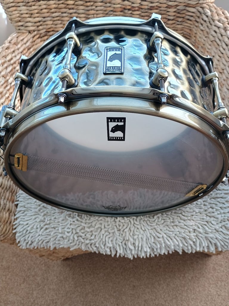 Snare Drum Brass Black Panther The Sledge Hammer 14 x 6.5 Superb quality 