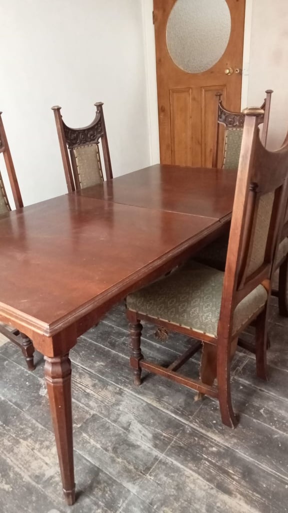 image for 5 high backed dining chairs