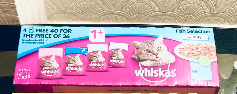 'Whiskas' Meal Pouches (NEW Box/ 40x100g)
