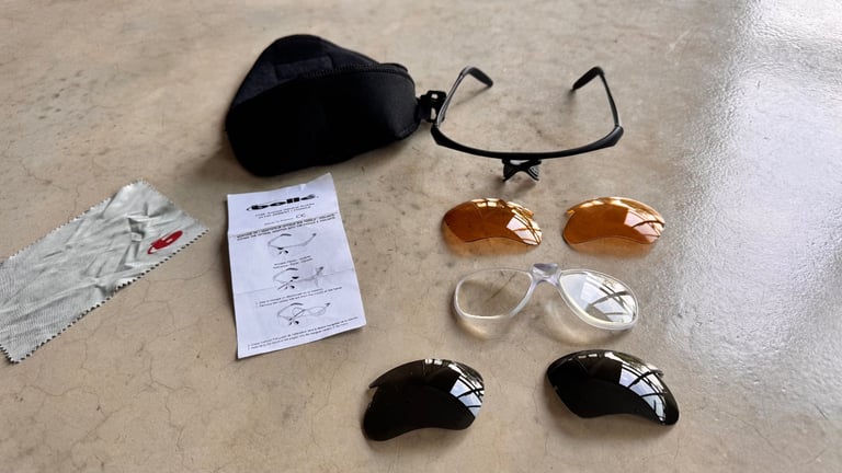 Sport Sunglasses by Bolle. Comes with 3 Different Lenses, Storage Case and Instructions