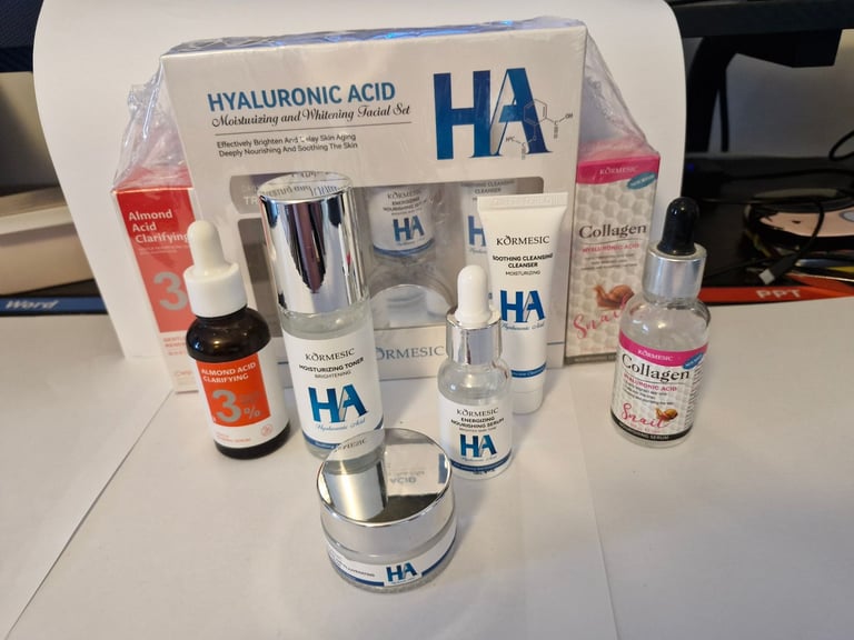 image for 20 x Snail Collage Hyaluronic Acid  Travel Set  Almond Acid  Whitening Face Set