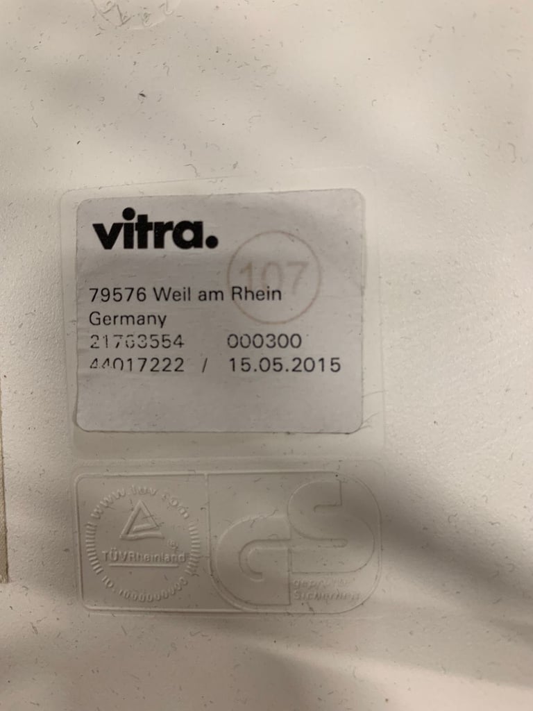 Genuine Vitra Eames DSR side chair (10 available)