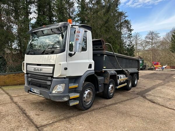 Daf CF400 Steel Body Tipper 8x4 Automatic Release Tailboard 