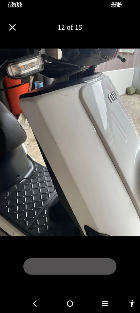 Niu cargo electric scooter.