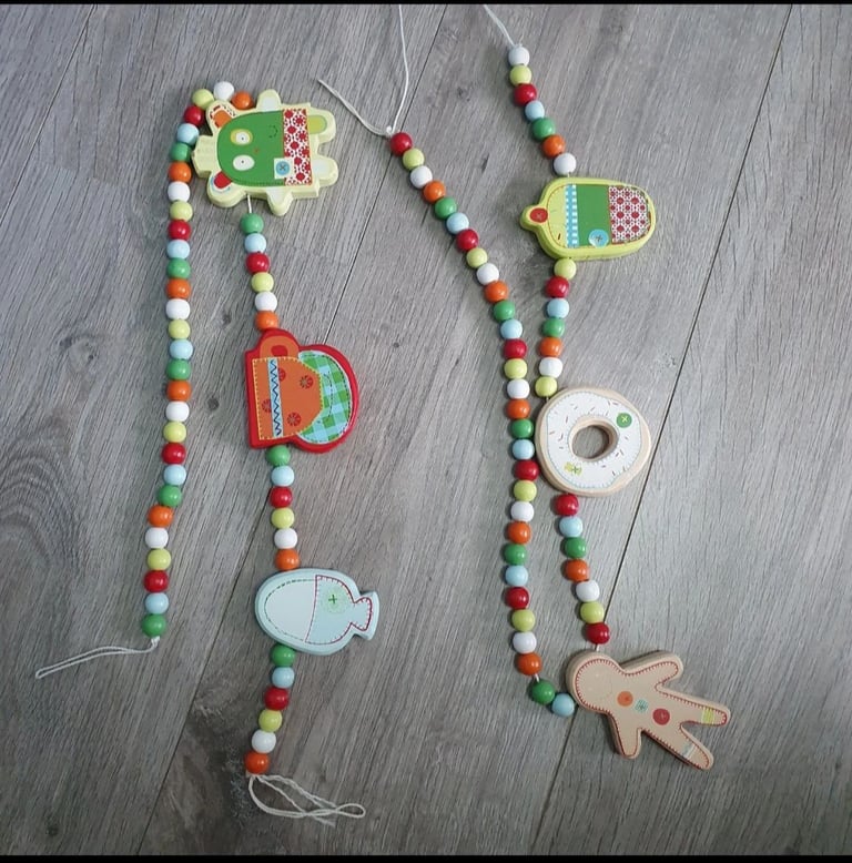 Mamas and Papas Unisex 'Gingerbread' Curtains 132cm x160cm And Tiebacks