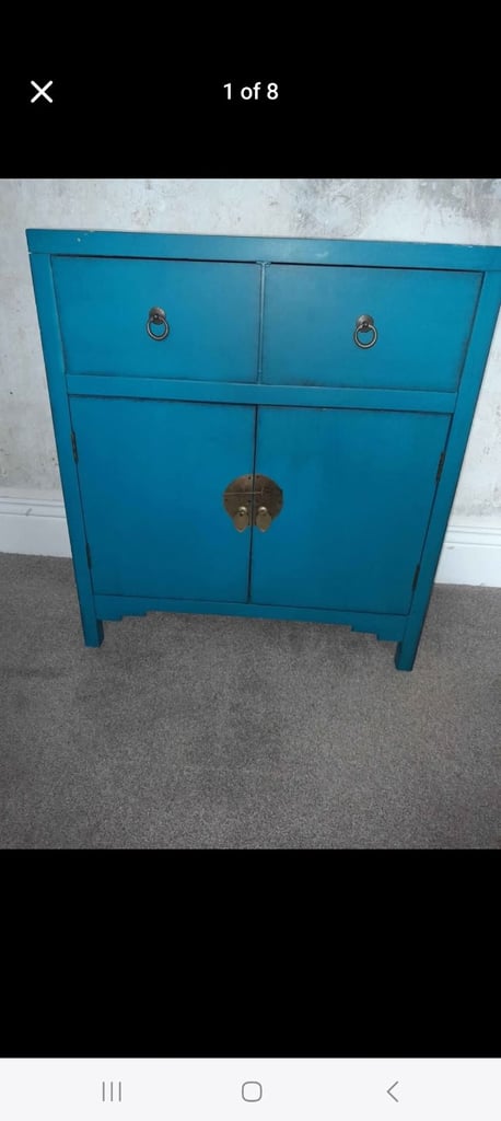 image for Dunelm Vintage Oriental Style Cabinet