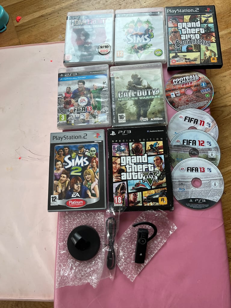 image for PS3 games & headset 