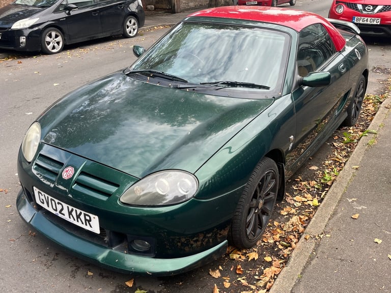 2002 MG MGF 1.8L PETROL*RARE AUTOMATIC*WOW ONLY 56K MILES FROM NEW*BRITISH RACING GREEN CONVERTIB...