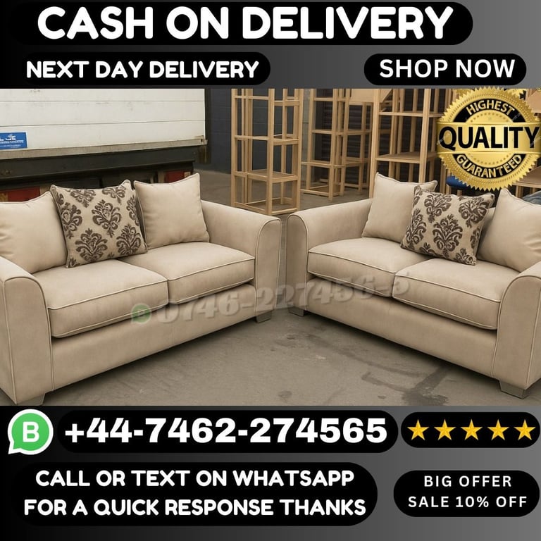 image for Halloween Mega Sale: Luxurious Plush Velvet Corner & 3+2 Seater Sofas!