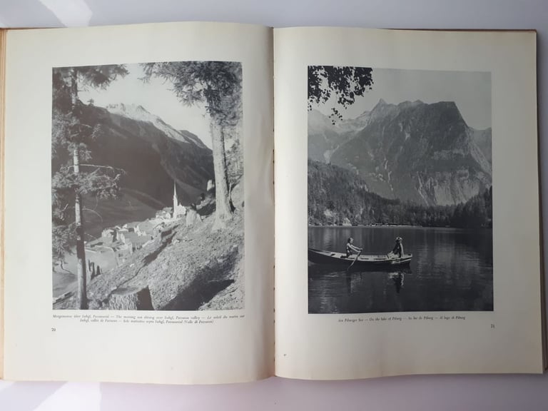 Tyrol. Franz Gschnitzer, Very rare book about Alps in Austria from 1950 Österreich 