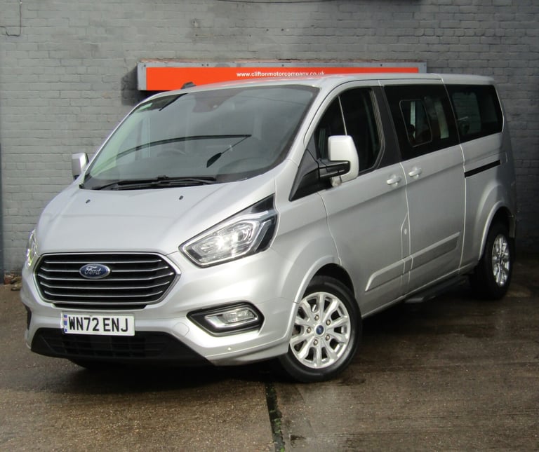 2022 Ford Tourneo Custom 2.0 EcoBlue 130ps L/R 9 Seater Titanium Auto Minibus Diesel Automatic