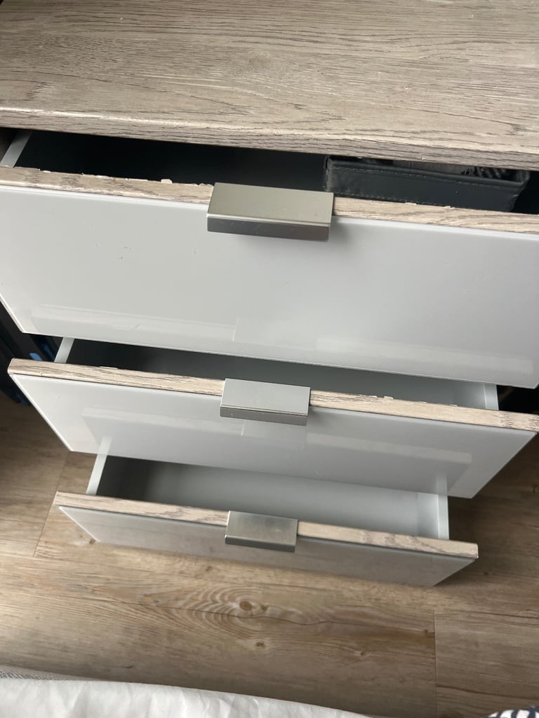 GREY BEDSIDE DRAWER - MUST GO ASAP