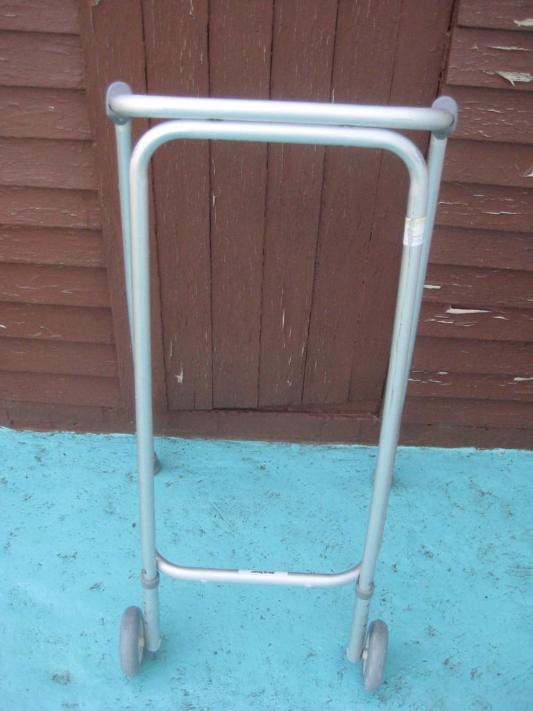 image for Adult Zimmer Frame with 2 Wheels for £12.00