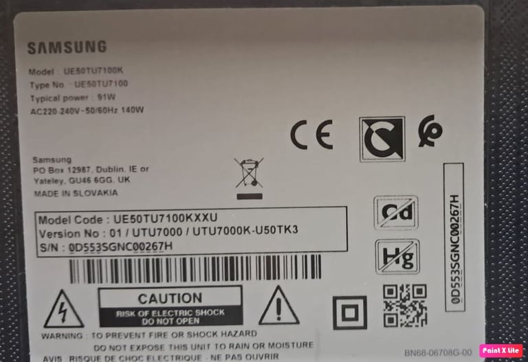 Samsung 50” 4K UHD Smart TV – As Good As New