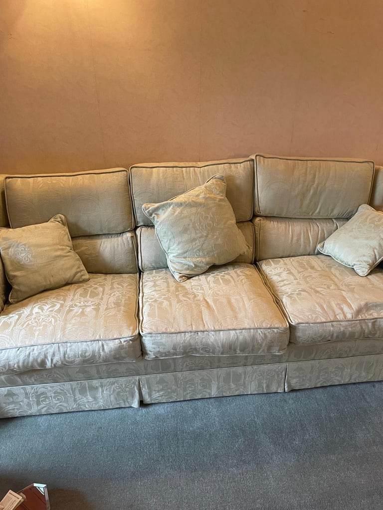 image for Three seat sofa, two armchairs and one footstool