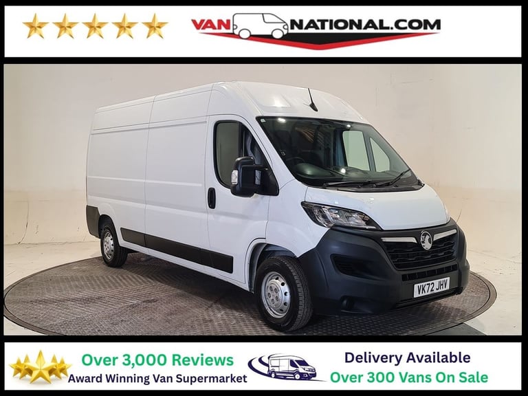 VAUXHALL MOVANO 2.2 CDTI 3500 BITURBO P/V FWD L3 H2 140 BHP LWB DIESEL