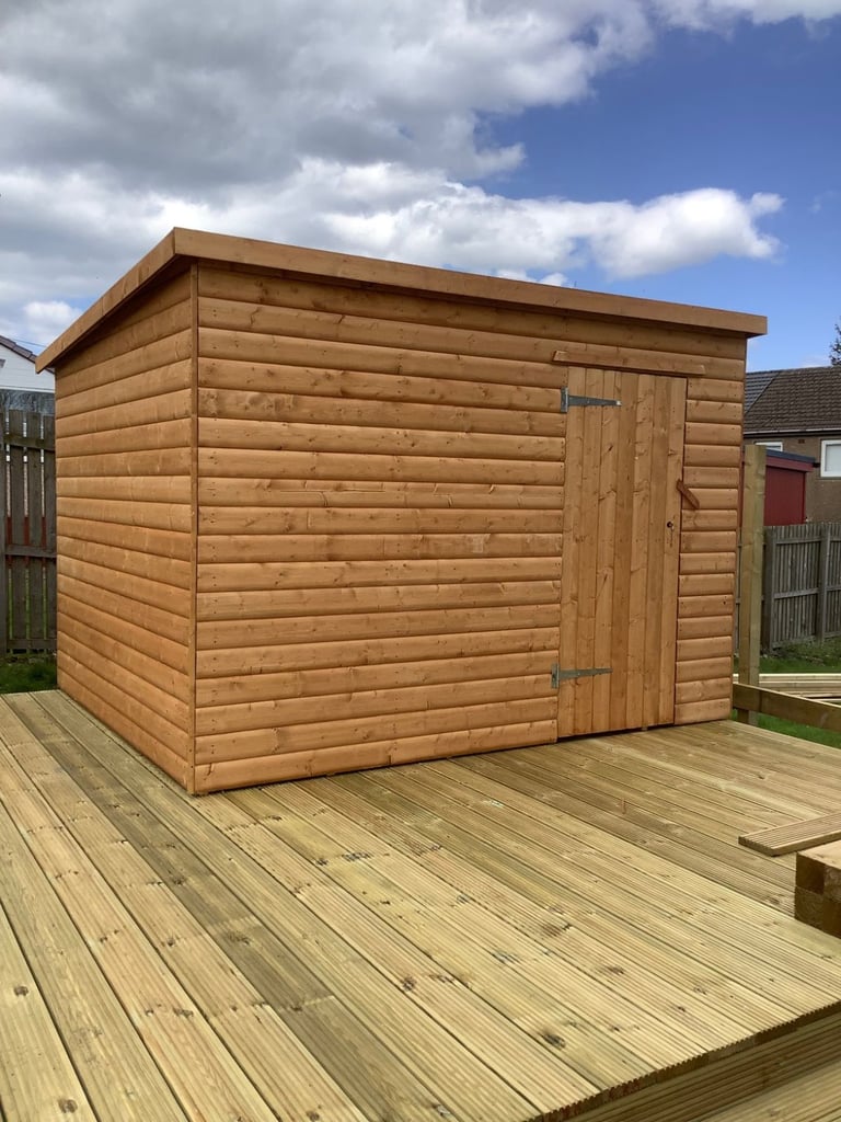 image for 10x8 pent shed 20mm Log