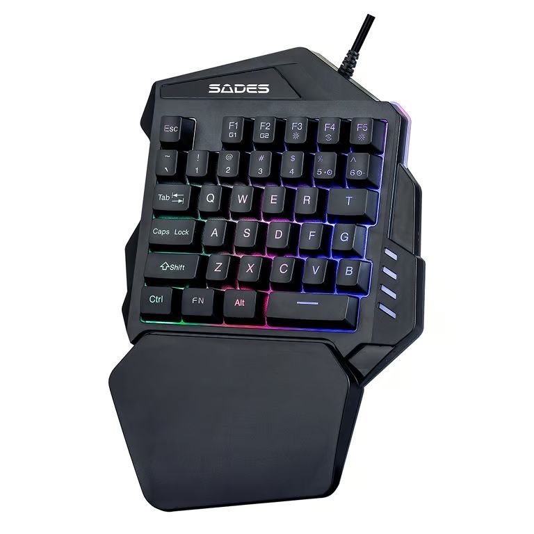 image for SADES TS36 Revolver One-Handed Gaming Keyboard - Anti-Ghosting Membrane Keyboard