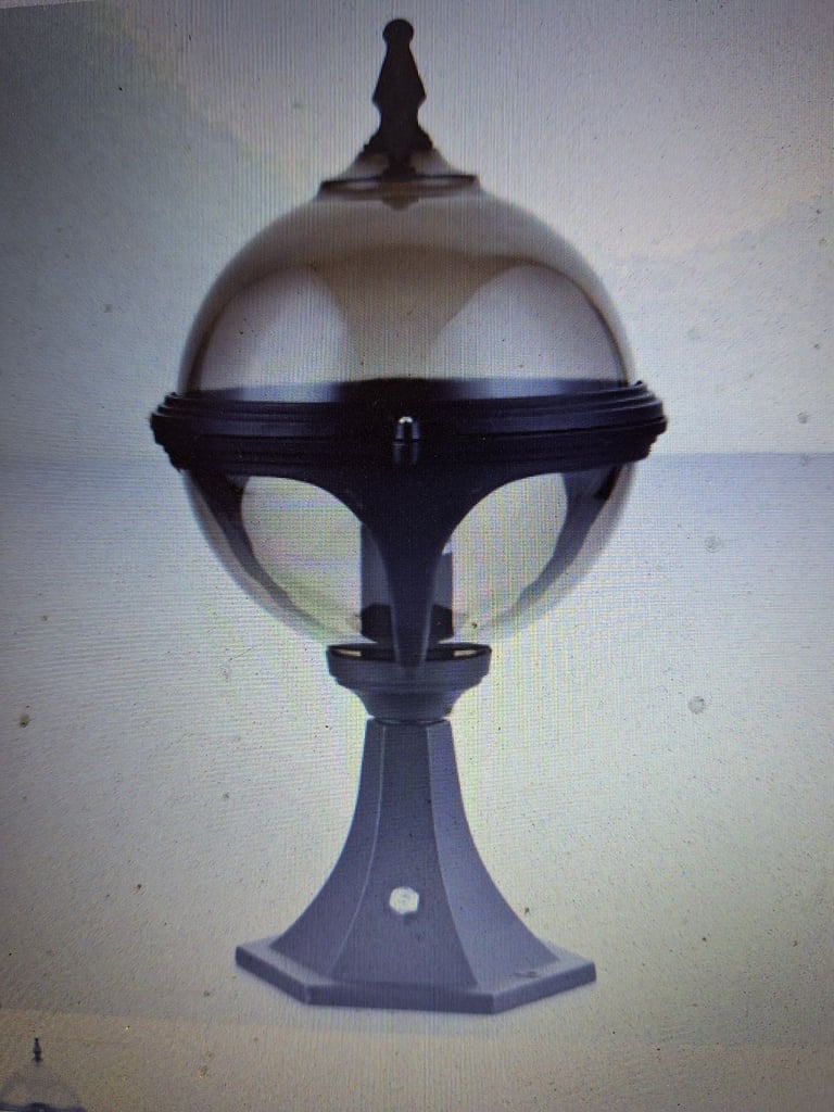image for New Boxed Pedestal Dusk to Dawn Outside Light