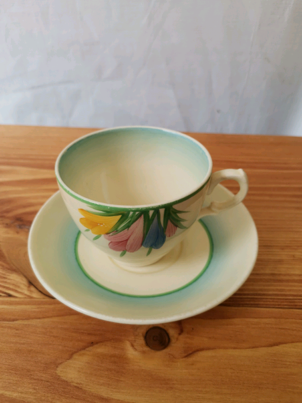 Vintage Clarice cliff cup and saucer 