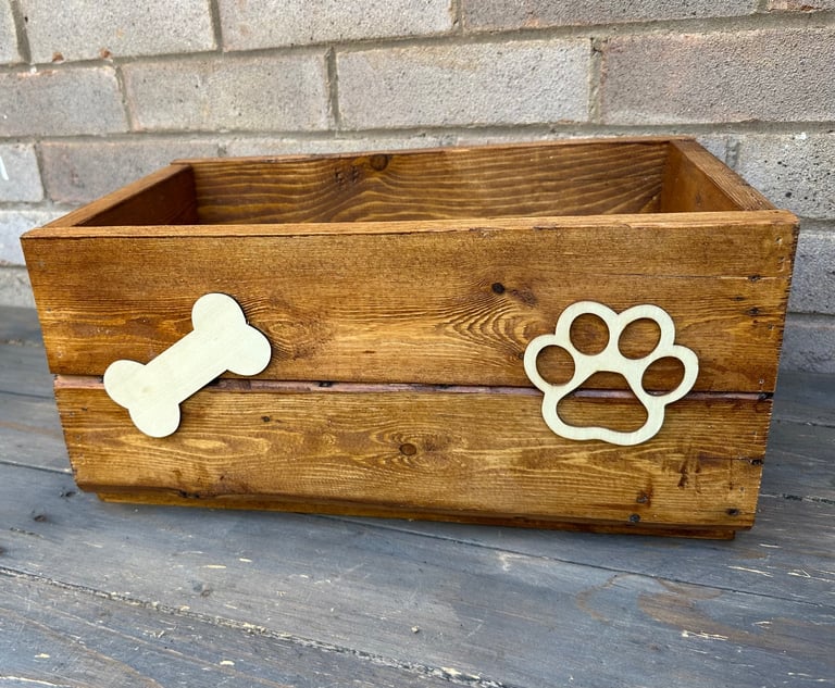 image for Rustin wooden dog toy box