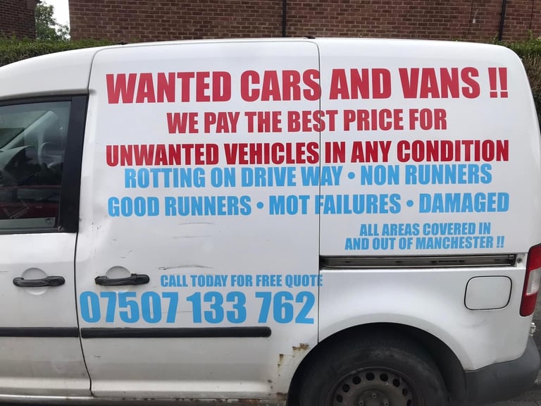 Scrap cars wanted all so unwanted vehicles good or bad Manchester 