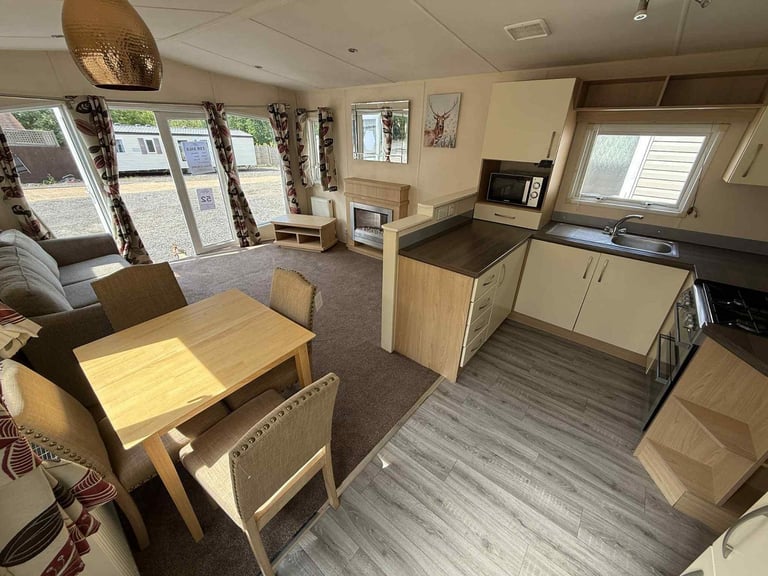 3 Bed Static Caravan 37x12 – DG, CH, Front Patio Doors – Off Site, Self Build