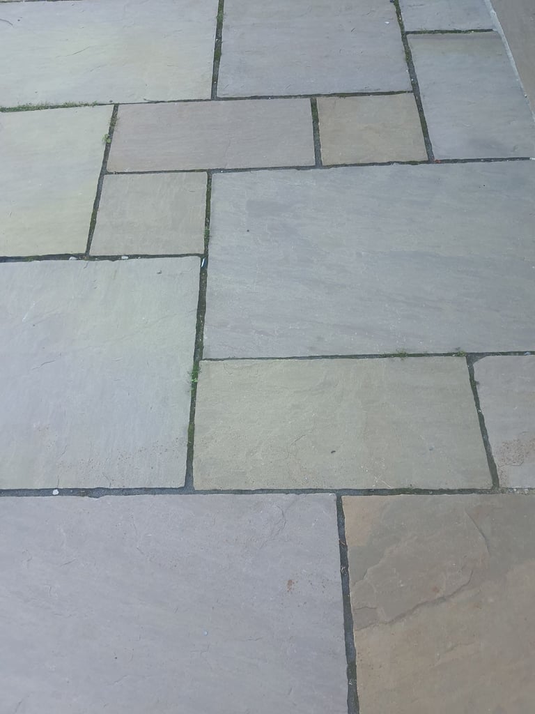 Indian sansdstone paving for Patios..in Hale Barns