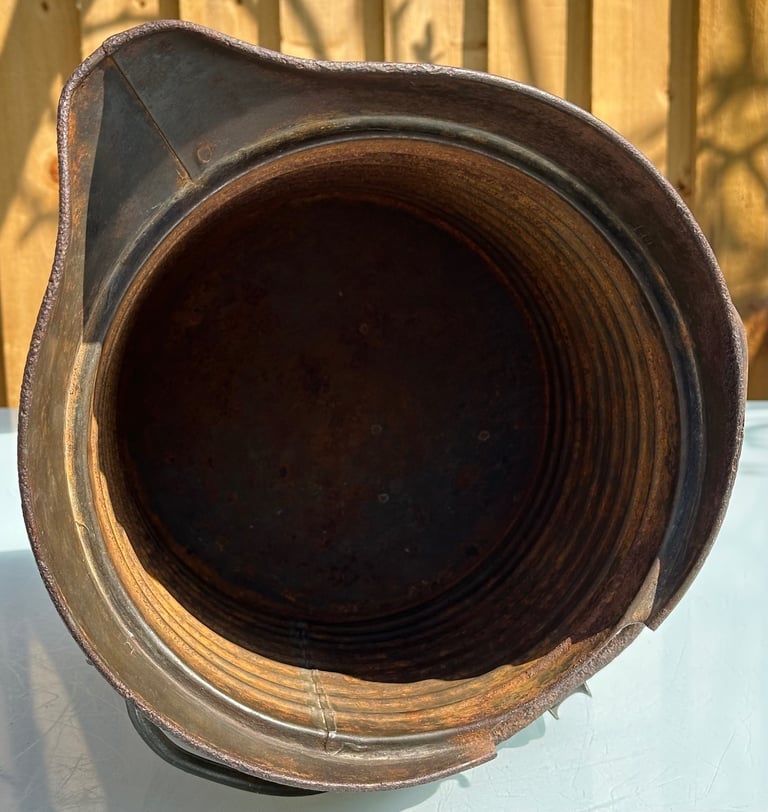 ANTIQUE FRENCH DECALITRE MEASURING JUG PITCHER, H33cm - 1900s CHAMPAGNE VINEYARD - WILL POST!