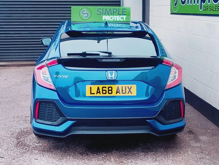 2018 Honda Civic 1.0 VTEC Turbo SR Euro 6 (s/s) 5dr HATCHBACK Petrol Manual