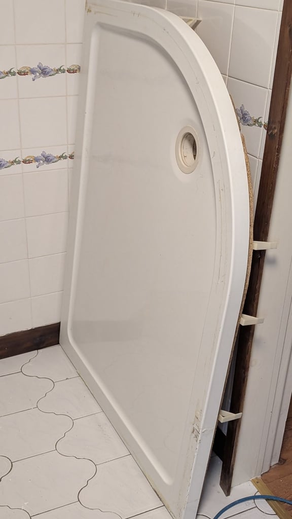 image for Corner shower tray and cubicle 