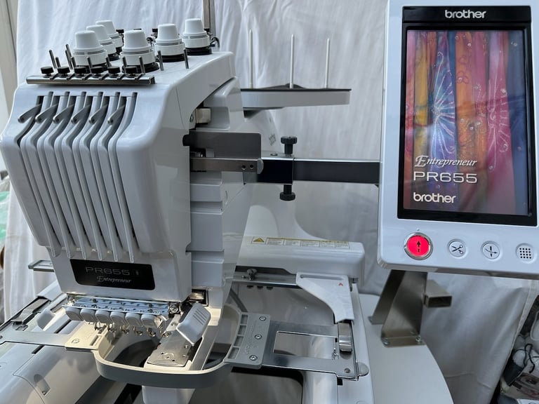 Unused (Brand new) Brother PR655 Entrepreneur 6 needle Embroidery Machine