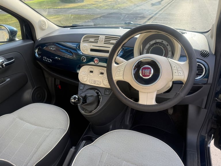 Fiat 500 1.2 Lounge Euro 6 (s/s) 3dr with 11 Months MOT&FSH&Panoramic Roof&Leather Seats&£35 Tax Yr