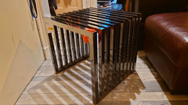 image for Slatted metal coffee table 