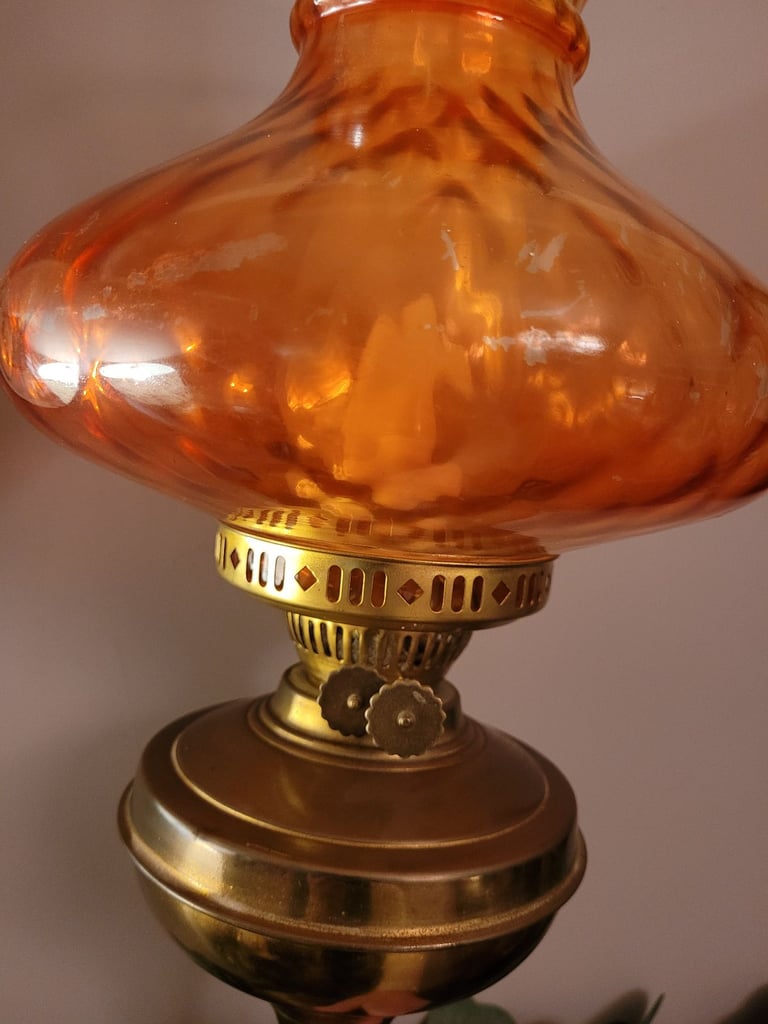 Antique Brass Table Lamp 