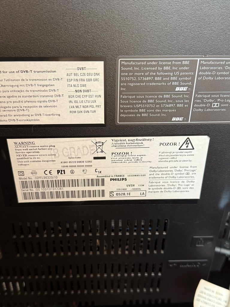 Philips lc320wx5-slb1 tv