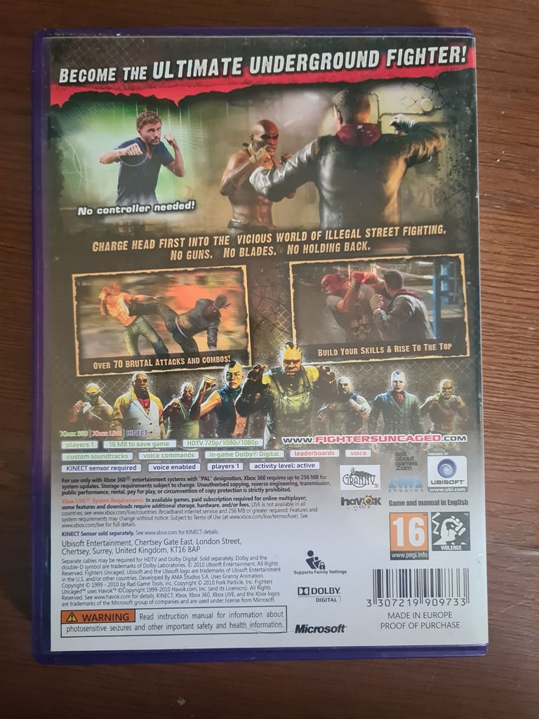 Fighting kinect game